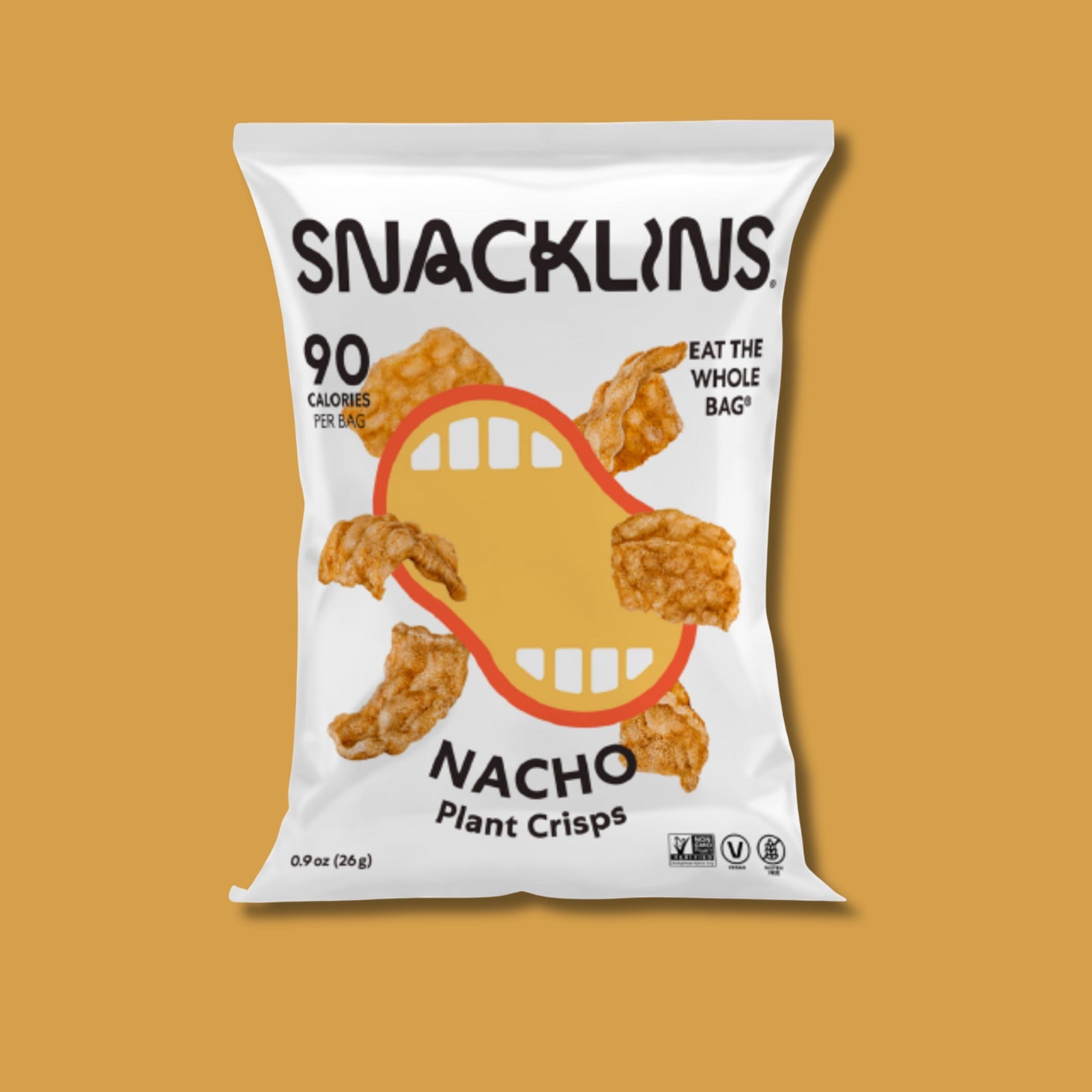 (12 Pack) Snacklins Gluten Free Nacho Plant Crisps, 0.9 oz