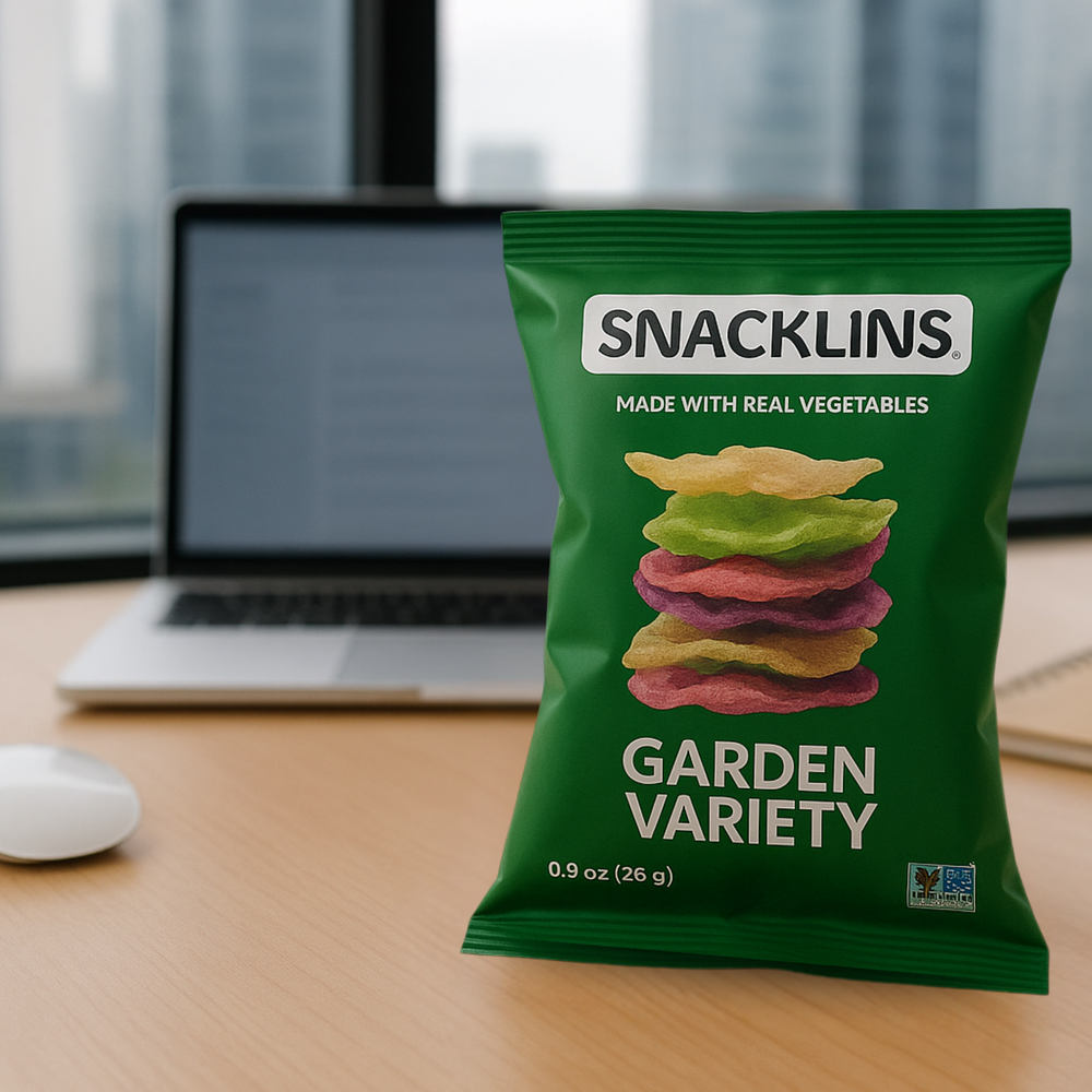 Snacklins Garden Variety Crisps – Vegan Low-Cal Crunch