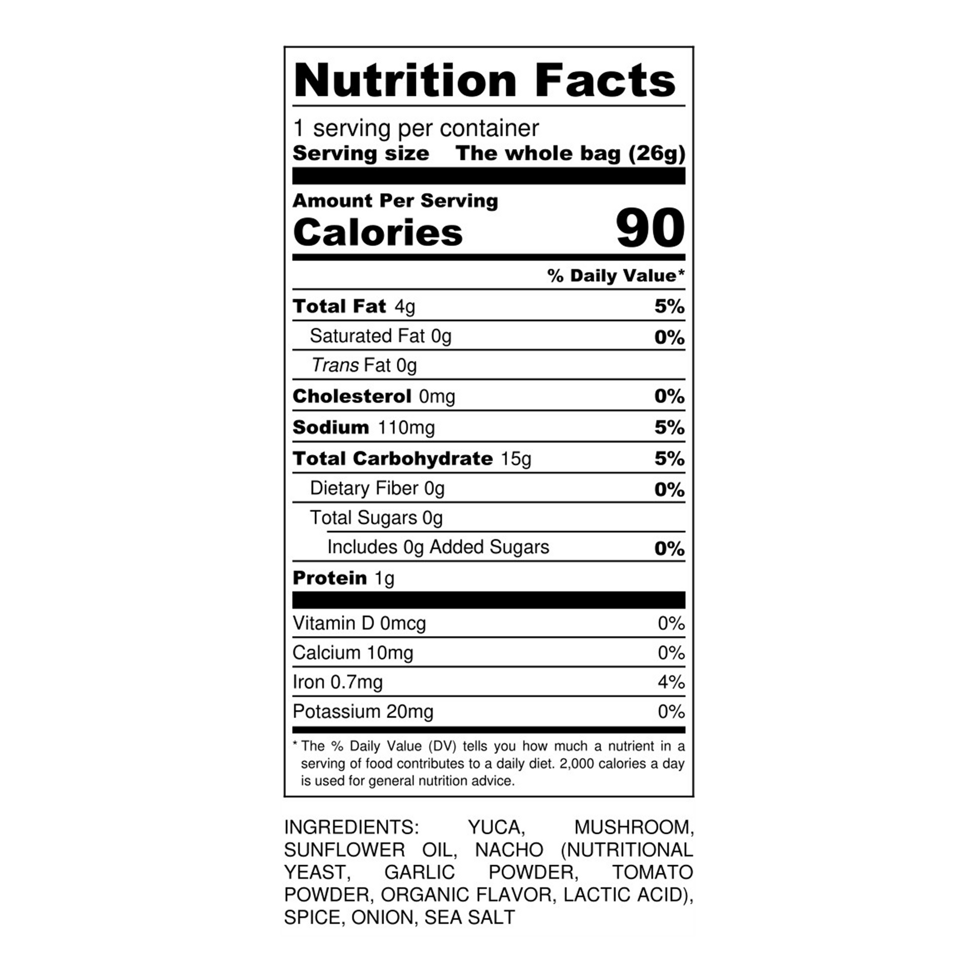 0.9 oz - Snack Size