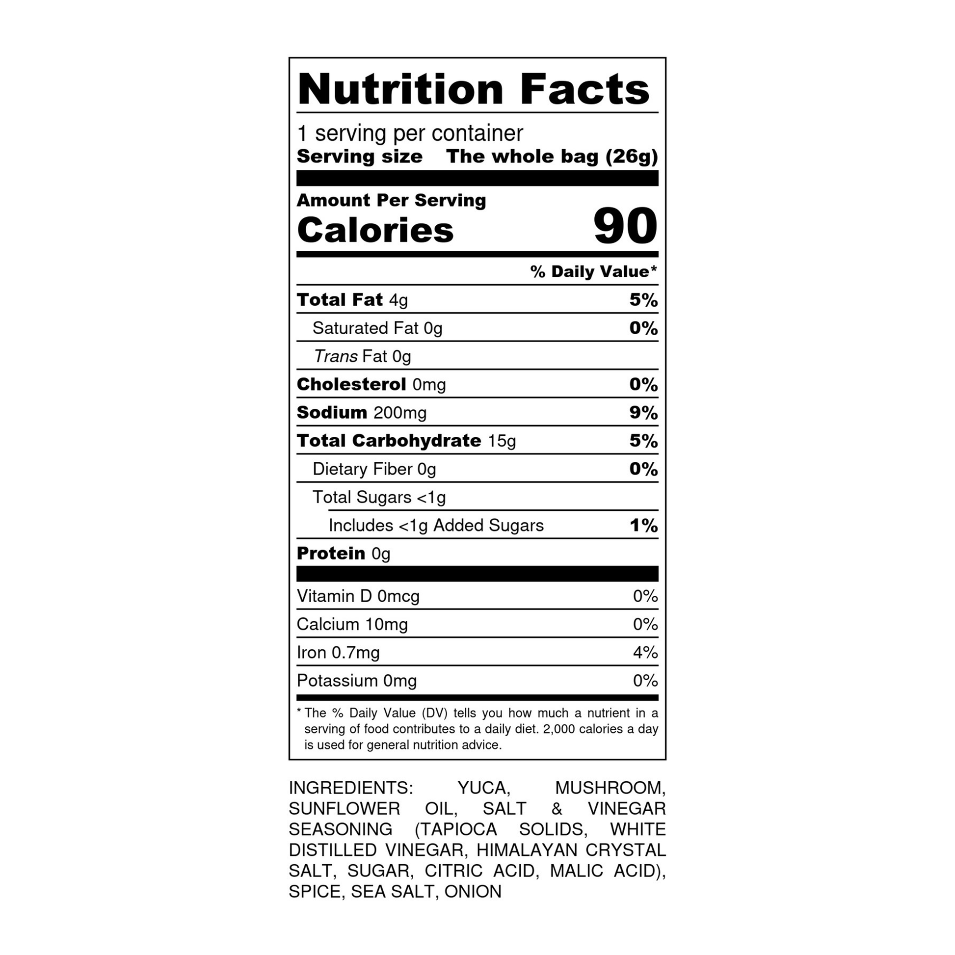 0.9 oz - Snack Size